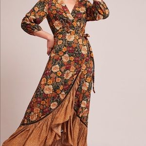 Farm Rio Madrid Wrap Maxi Dress